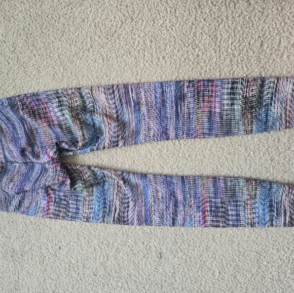 EUC LULULEMON WUNDER Train High-Rise Tight DIGITAL OASIS WHITE MULTI 23” Size 4 - Picture 12 of 16